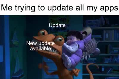 Why is there every time a newer version of the app [OC]