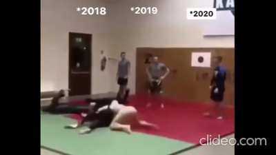 Wrestling practice