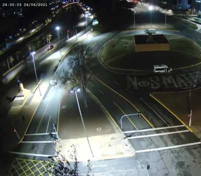 El choque de los pacos desde galería CIMA.