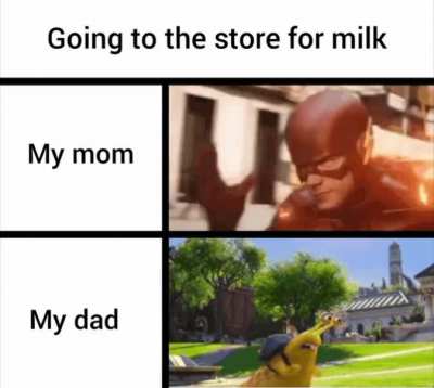 It only takes my mom 15 minutes so why my dad taking 15 years?