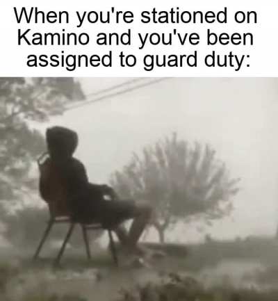 Good soldiers wear a warm coat