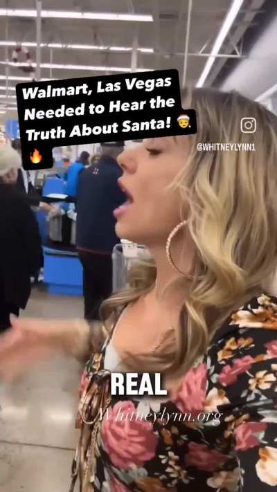 Woman sees a black Santa and decides to ruin Christmas for all the kids around.