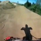 As i go down this massive ramp!