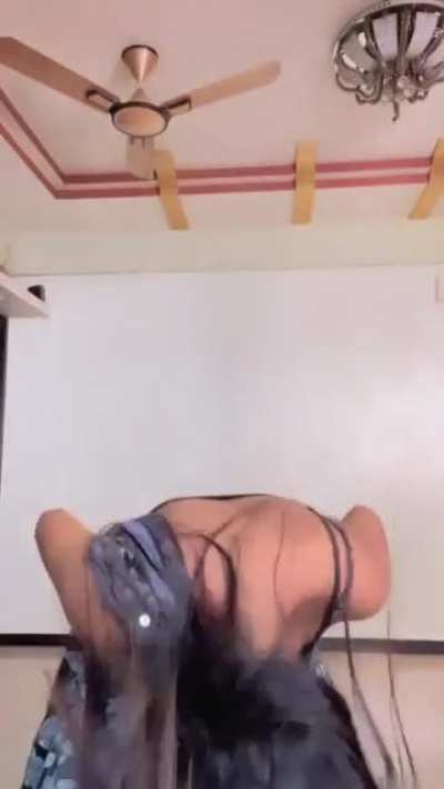 Always cummed twice to her saree reels