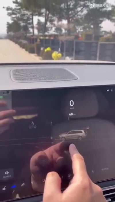 Car radar near a cemetery