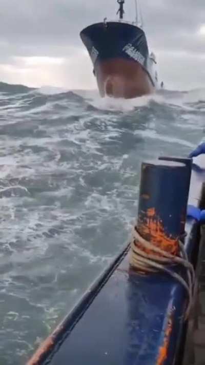 A ship in a storm