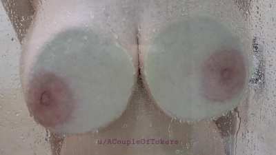 Boobs on glass