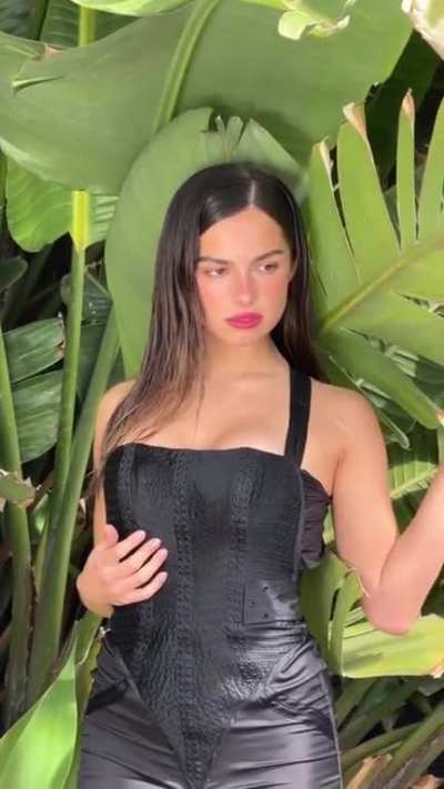 Beautiful in a black dress