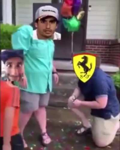 Ferrari approaching carlos be like
