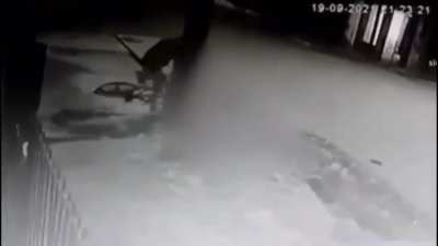 Stealing the wrong guy’s bike