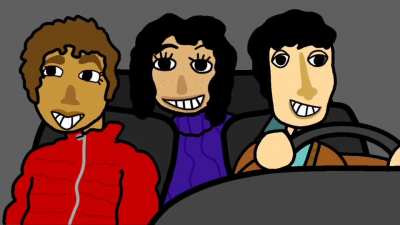 Me and the girls going to K-9 Storage Facility (Not good animated)