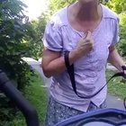 Confrontation on public bike path