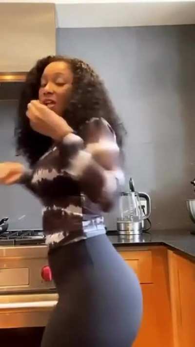 In the kitchen