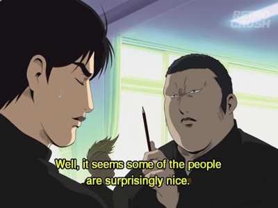 How to intimidate a new guy [Cromartie High School]