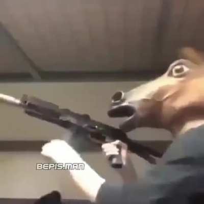 E minha mãe disse q a cabeça de cavalo não ia ser util na escola