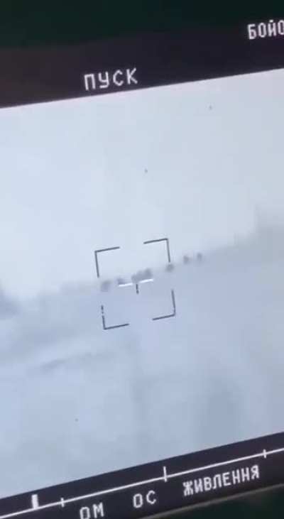 Large group of Russian infantry hit by Stugna-P ATGM [Feb 2024]