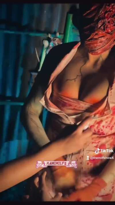 #TBT Tras cámara de la sesión de fotos #silenthill #makeup #produccion #sile<wbr>nthil<wbr>lnurs<wbr>e #cosplay
