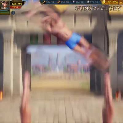 One of the most surreal ads for guns of glory I've seen so far