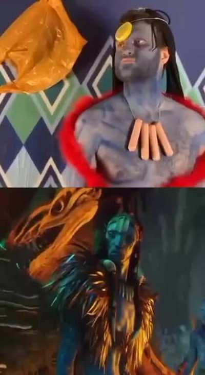Avatar before and after they added CGI