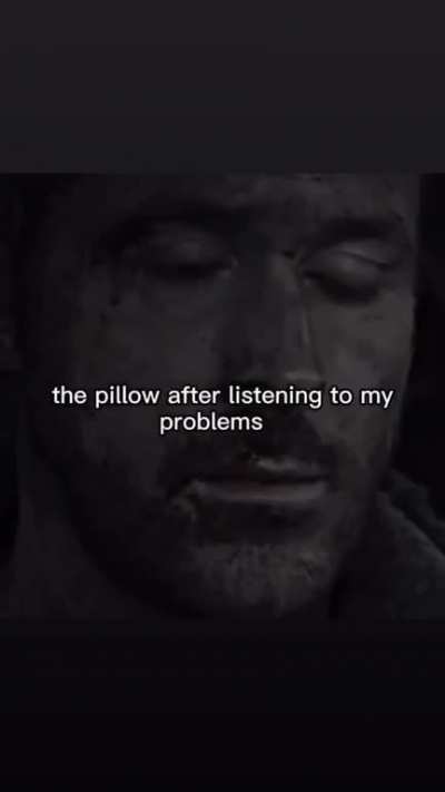 the pillow.