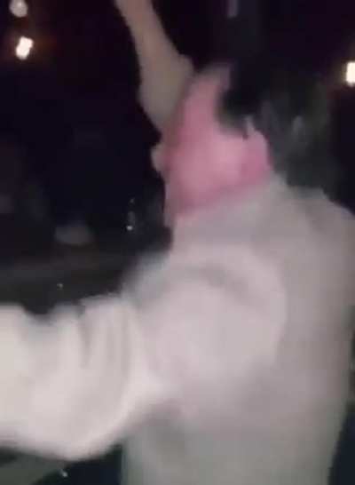 Just a normal old man dancing.