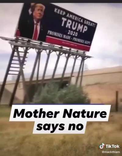 Looks like Mother Nature has cast her vote.
