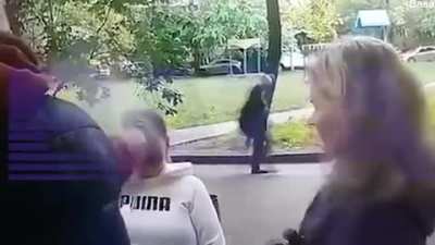 Lady has an iron head
