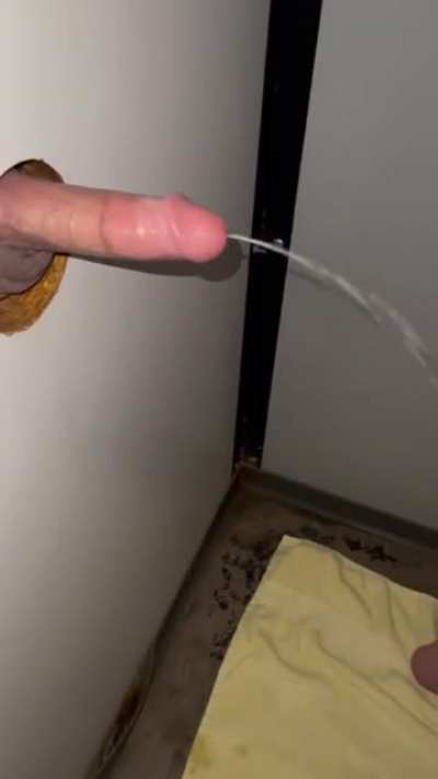 Ruined orgasms for three strangers at the gloryhole