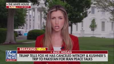 President Trump has cancelled Steve Witkoff and Jared Kushner's trip to Pakistan for peace talks with Iran: 