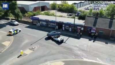 Hyundai runs over Lamborghini Huracan