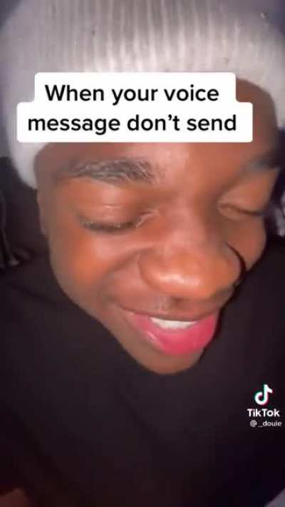 When your voice message doesn’t send