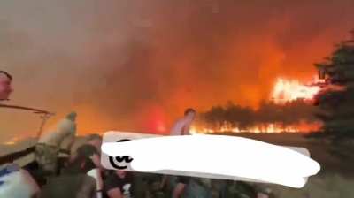 Situation on the left bank of the Kherson region for Russian forces. They are literally being smoked out of their positions. 