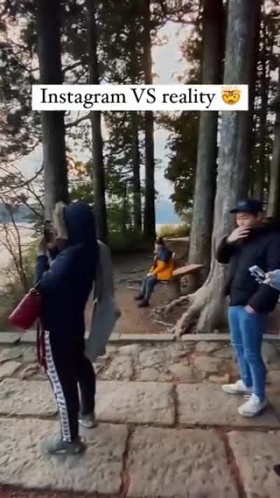 Behind every instagram photo...