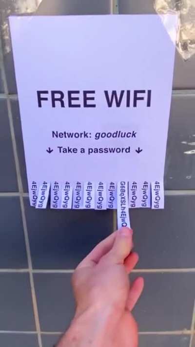 thanks for the free wifi