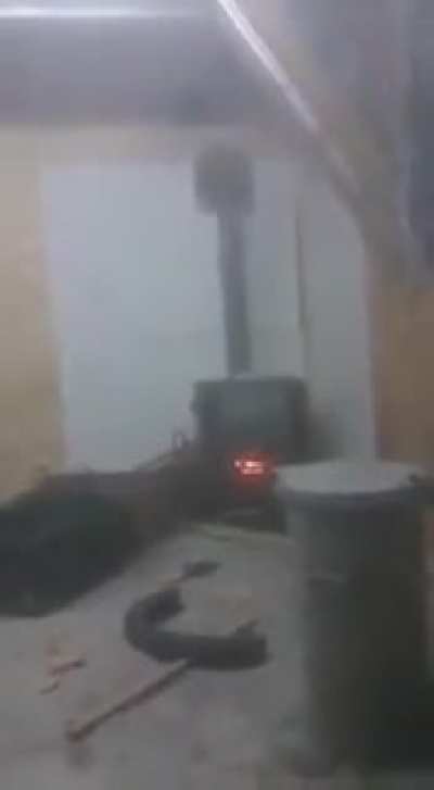 I know, let's put an aerosol can in the log burner.