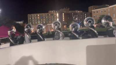 Me and my section playing “Ultra Instinct” Dragon Ball Super theme. How do we sound ?