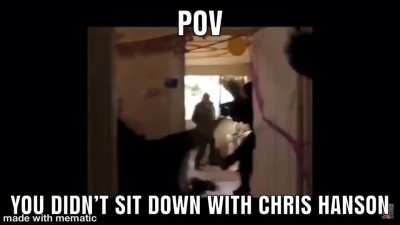 Always sit down