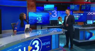 News correspondent asks his colleague on air a very important question