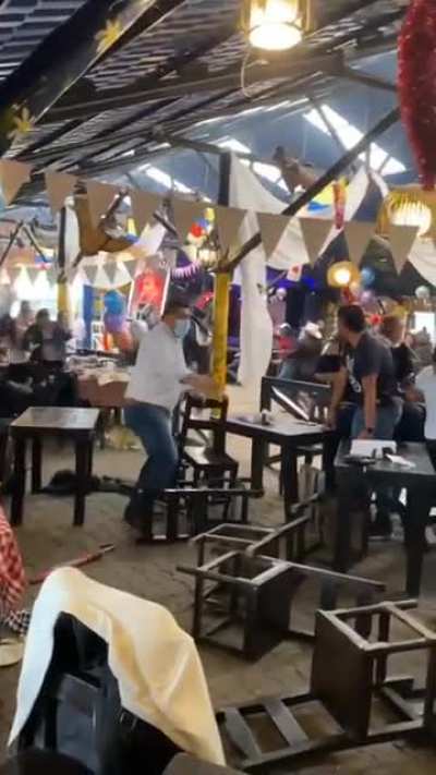 Make sure there is enough room when moonwalking your horse in a restaurant.