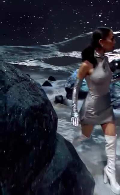 Ariana Grande - IG Video, Brightened, Dain'd, AI'd and shortened. Pokies. Has original Audio.