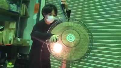 Music made using a fan