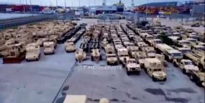 NATO Equipment Arriving In Europe