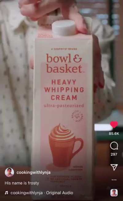 Snowman milkshake