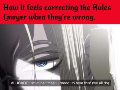 Wouldn’t be Halloween season without a Hellsing Abridged/D&D Meme 