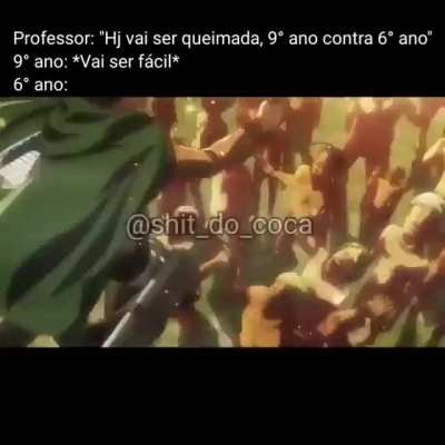Consigo até imaginar... o 6° dando seu melhor , E com muita dificuldade empatando... que inspiração... ME ME BOM DE MAIS ! (creditos a esse cara ae no meio da tela)