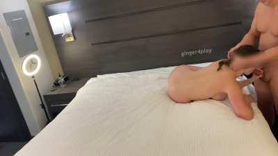 We were putting on a show for a roomful of Redditors waiting for them to join on this big empty bed