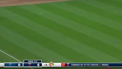 [Highlight] Bobby Witt Jr. breaks up the Twins' combined no-no bid with a 1 out double in the 9th