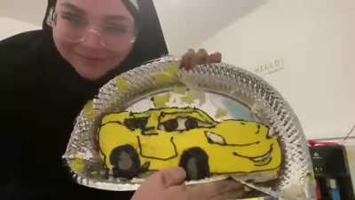 When you spend hours baking a meme cake