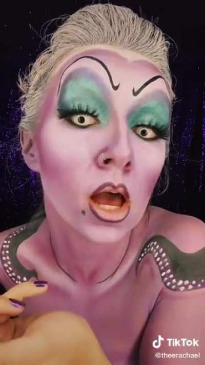 My girlfriend has been doing different Disney villains for the Halloween season and I wanted to show Reddit her latest creation, Ursula!