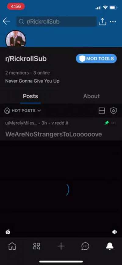 my proudest rickroll yet